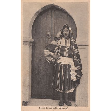 Italian Fatma Caranaica Antique Glamour Italy Old Postcard