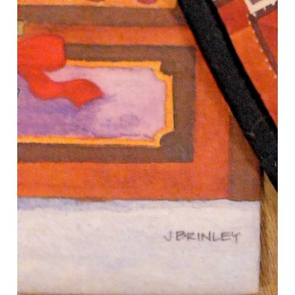 J. Brinley La Patisserie Deli Christmas Oven Mitt Trivet Wine Bag 4 Pc Set NWOT