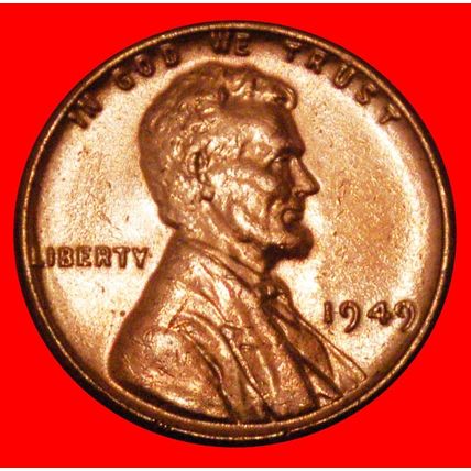 WHEAT PENNY (1909-1958): USA★1 CENT 1949! LINCOLN 1809-1865★LOW START★NO RESERVE