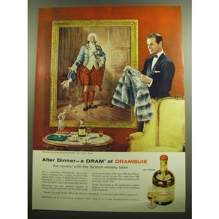 1958 Drambuie Liqueur Advertisement - After Dinner - a Dram of Drambuie