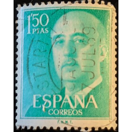 Stamp Spain SG1218 1956 1.5Pta General Franco Used