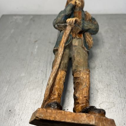 Old Man with Smoke Pipe Vintage Figurine Collectable.