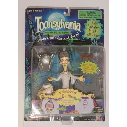 Lot 3 Unopened Toys "Dr Vic Toonsylvania", McDonald's Hercule #3 & #10
