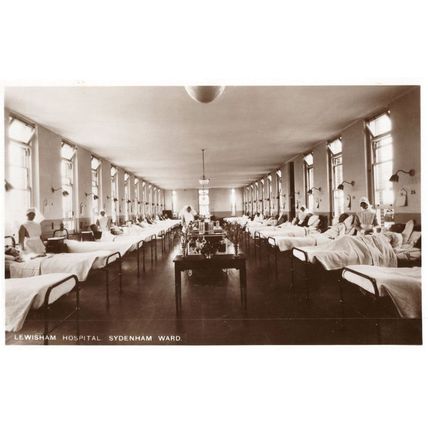 Lewisham Hospital Sydenham Ward Real Photo Postcard