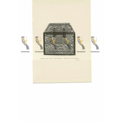 Ancient Irish Coffer, Brunswick (Braunschweig), Book Illustration (Print), 1889