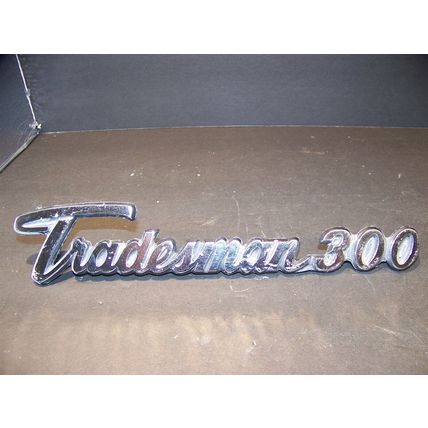 1971 - 1977 DODGE TRADESMAN 300 VAN EMBLEM OEM #2956458 72 73 74 75 76