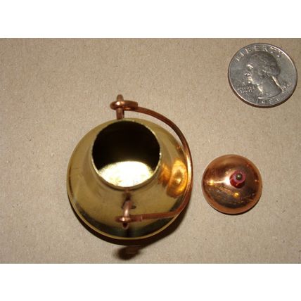 Vintage Miniature Bell shaped Pot / Container Dollhouse Decor