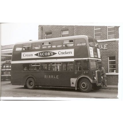 Black & White Photograph of Ribble Motor Services Ltd. - HCK 481