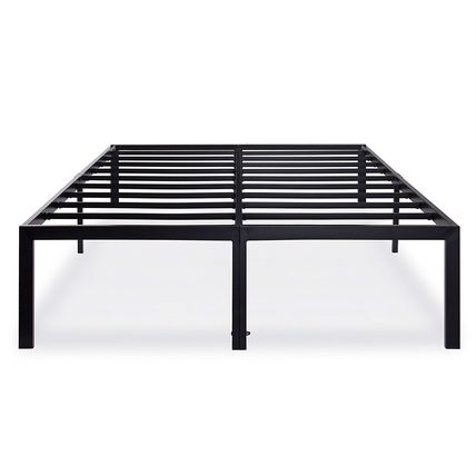 Queen size 18-inch High Rise Heavy Duty Metal Platform Bed Frame with Steel S...
