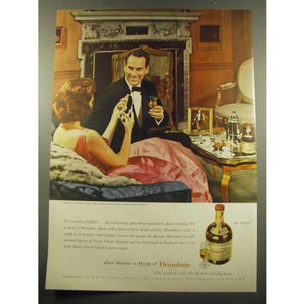 1960 Drambuie Scotch Liqueur Ad - It's a promise fulfilled
