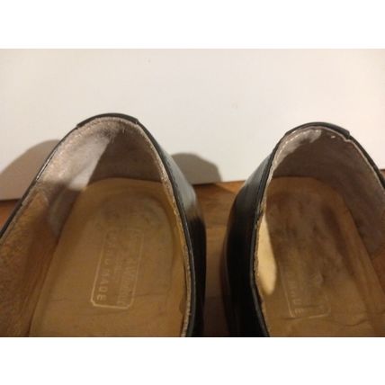 Samuel Windsor Leather Brogues Shoes Black Handmade Mens Size 8