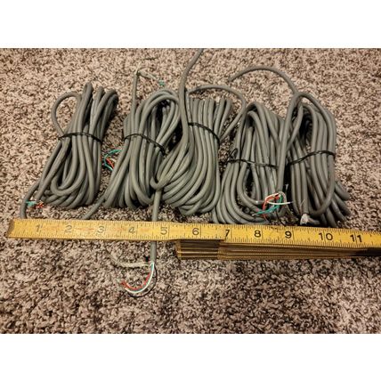 5 Small Bundles Shielded Communication Cable 4 Conductor 24 AGW Braided Shield