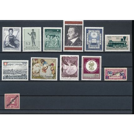 240 Stamp Mix - Austria - Unused MNH & NM H