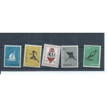 Netherlands stamps. 1956 Melbourne Olympic Games MH SG 831 - 835 (AC579)