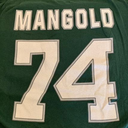 New York Jets Mangold #74 Football Shirt T-Shirt 2011 Green 2XL XXL NFL Apparel