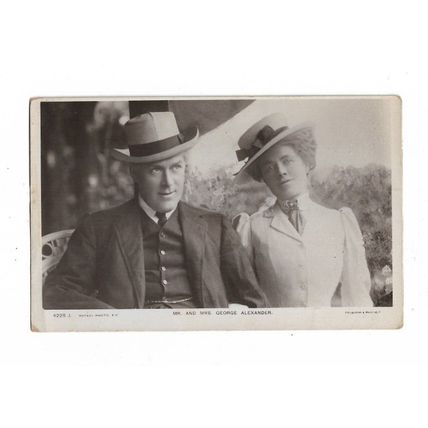 Mr And Mrs George Alexander, RP Postcard