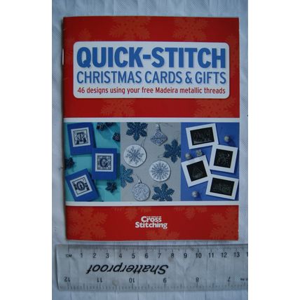 2009 Quick-stitch Christmas cards & Gifts, 46 designs Madeira metallic threads