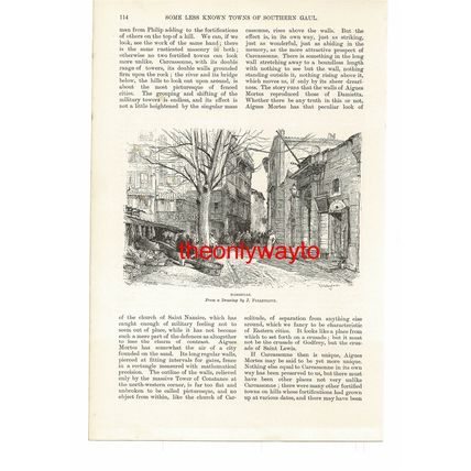 Marseille, France, Book Illustration (Print), 1887