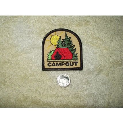 GIRL SCOUTS / BROWNIES CAMPOUT PATCH GSA ACTIVITY FUN