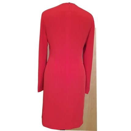 Victoria Secret Moda International Red 100% Silk Dress 8 UK 6 USA