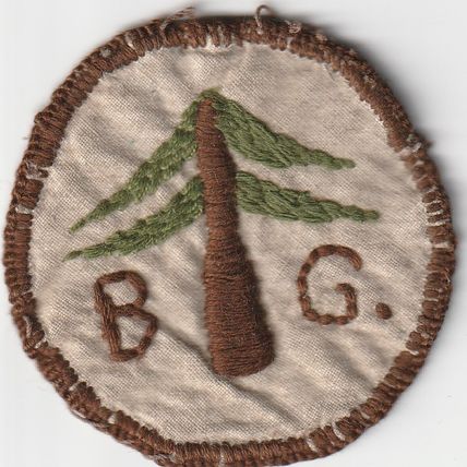 Scout Badge? - Country Unknown - BG/Tree - Hessian Back (BY289)