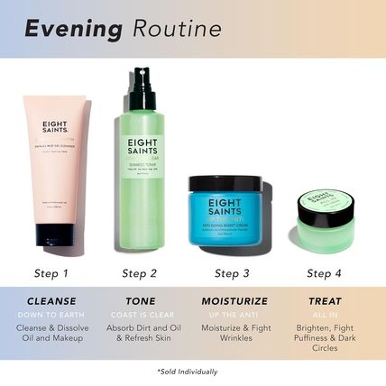 Eight Saints Skin Care up the anti Night Cream Face Moisturizer to Reduce Fine L