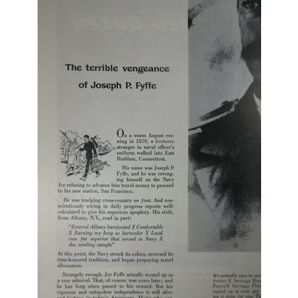 Vintage Print Ad 1956 US Savings Bonds Joseph P. Fyffe Government Advertizement