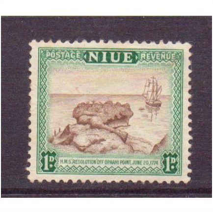 niue stamps sg114 1d hm