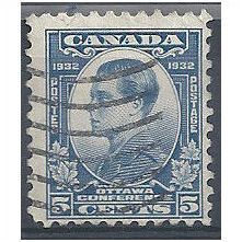 Canada 1932 SG316 5c Blue Good/Fine Used . .