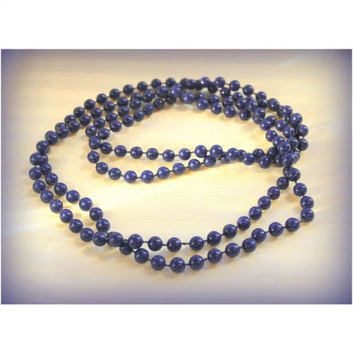 Pre Loved Necklace Deep Purple Coloured Beads Jewellery 1752