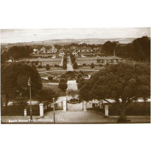 SUPERB R.P. POSTCARD BEACH HOUSE PARK WORTHING SUSSEX (116)