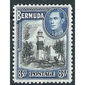 Bermuda 1941 SG114a 3d Black & Deep Blue Mounted Mint .. ..