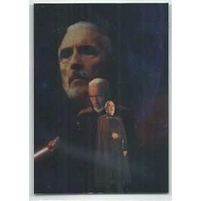 STAR WARS ' ATTACK OF THE CLONES ' SILVER FOIL card # 4 Count Dooku