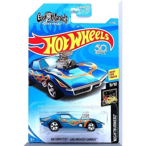 Hot Wheels - '68 Corvette - Gas Monkey Garage: '18 Nightburnerz #9/10 - #41/365