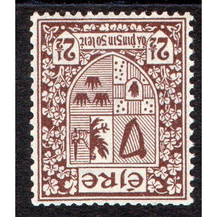 Ireland Sg1115w 2 1/2d red-brown wmk inverted Fresh mint never hinged (E20)
