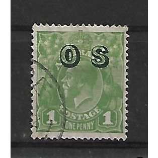 Australia.O129 1d Green.Offical Stamp.Fine Used.Sep20
