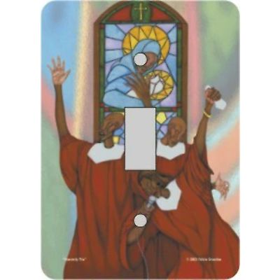 Heavenly Trio Switch Plate (African American Single Switch Plate)