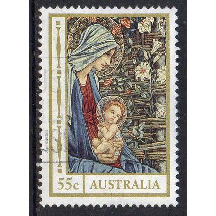 Australia 2012 Christmas - Madonna & Child 55c Sheet Used