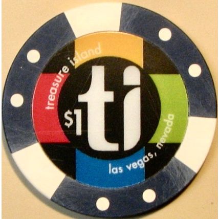 Treasure Island. $1 Casino Chip. Las Vegas, NV. Y27.