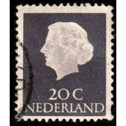 Netherlands 1953 Queen Juliana 20c Used Stamp