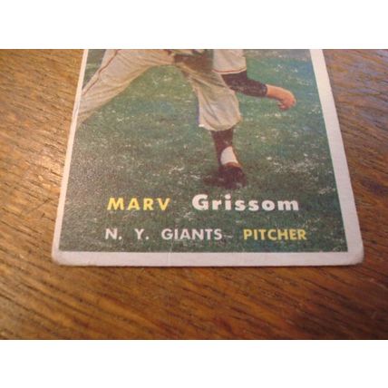 1957 Topps, MERV GRISSOM, #216, NY Giants
