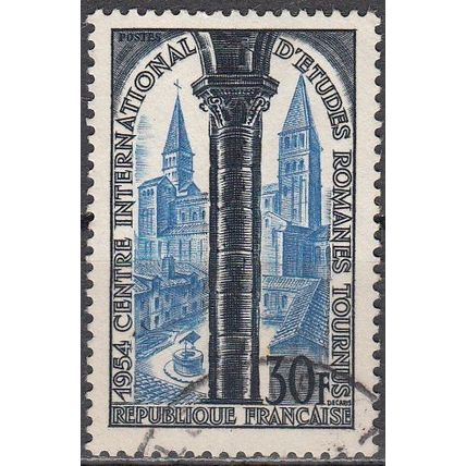France 1954 Michel 1012 O Cote (2008) 6.00 € Tournus Eglise Saint-Philibert