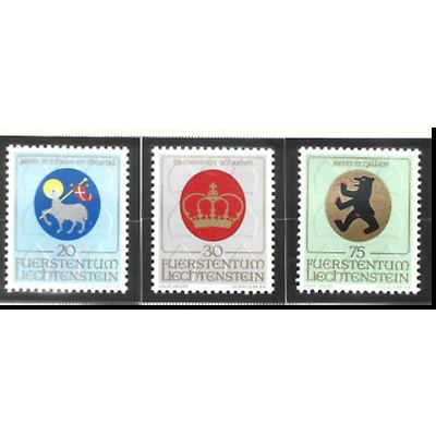 Liechtenstein Stamps Scott #475 To 477, Mint Lightly Hinged