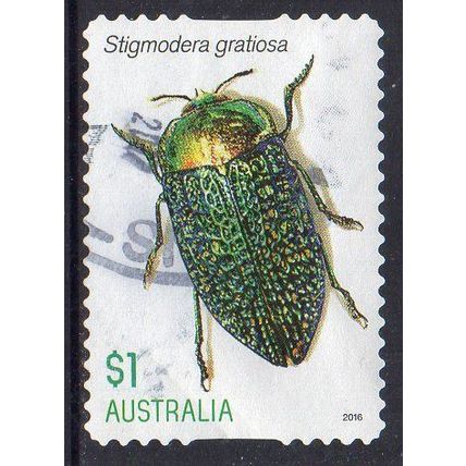 Australia 2016 Jewel Beetles - Stigmodera gratiosa $1 s/a Used