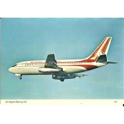 Aviation AIR ALGERIE B737 Postcard (Dennis 641)