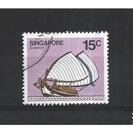 Singapore.SG367 15c Golekkan (sailing craft).Fine Used.Jun25