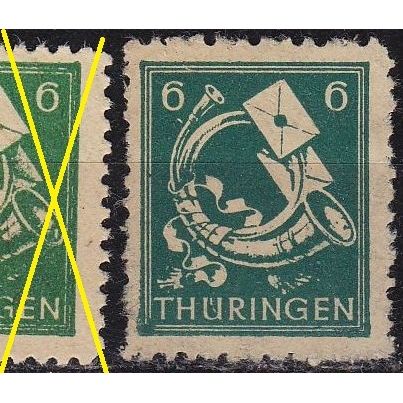 GERMANY Alliiert SBZ [Thüringen] MiNr 0095 AY b ( **/mnh )