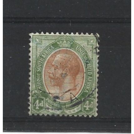 SouthAfrica.SG10 4d Orange-Yellow and Olive-Green.Fine Used.Aug25b