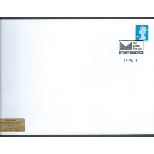 2016 2ND (S/A) 'BT BLUE MACHIN 'THE POSTAL MUSEUM ' PMK COVER (EBIDPACK3828)