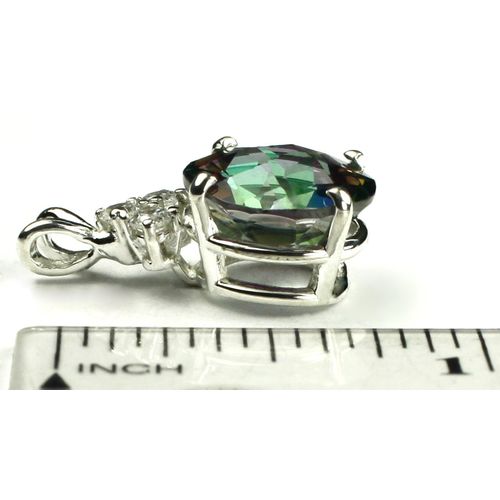 Mystic Fire Topaz, 925 Sterling Silver Pendant, SP087